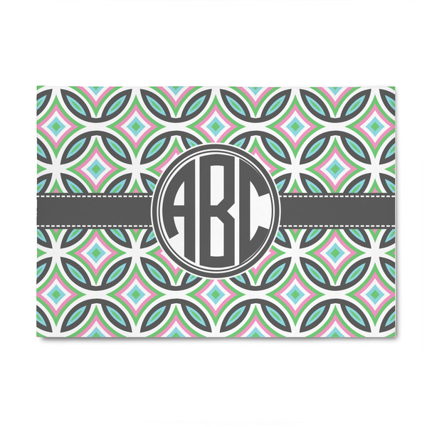 Custom Geometric Circles 4' x 6' Indoor Area Rug (Personalized)