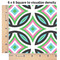 Geometric Circles 6x6 Swatch of Fabric