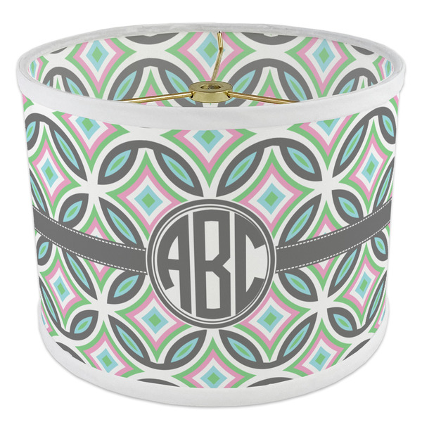 Geometric Circles 8" Drum Lampshade - ANGLE Poly-Film