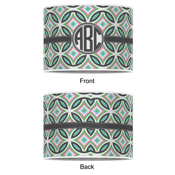 Geometric Circles 8" Drum Lampshade - APPROVAL (Poly Film)