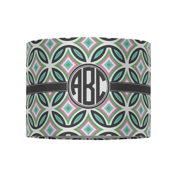 Geometric Circles 8" Drum Lampshade - FRONT (Fabric)