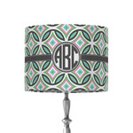 Geometric Circles 8" Drum Lamp Shade - Fabric (Personalized)