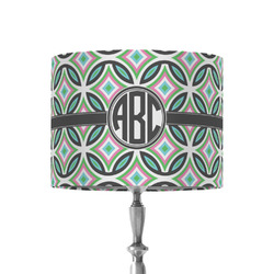 Geometric Circles 8" Drum Lamp Shade - Fabric (Personalized)