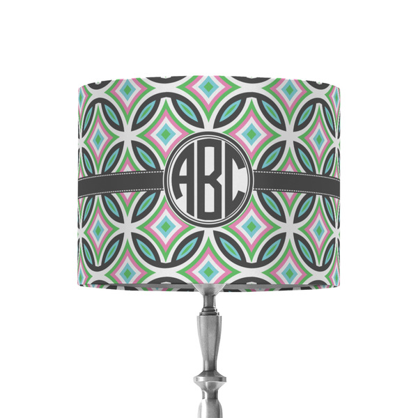 Custom Geometric Circles 8" Drum Lamp Shade - Fabric (Personalized)