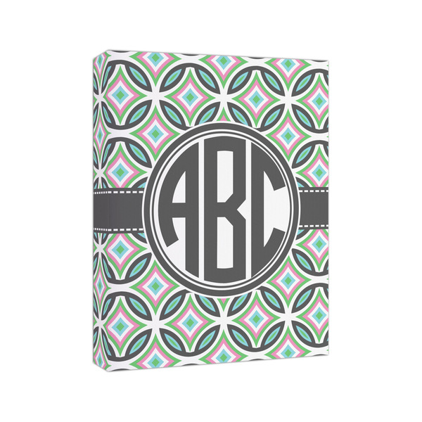 Geometric Circles 8x10 - Canvas Print - Angled View