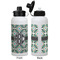 Geometric Circles Aluminum Water Bottle - White APPROVAL