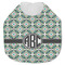 Geometric Circles Jersey Knit Baby Bib w/ Monogram