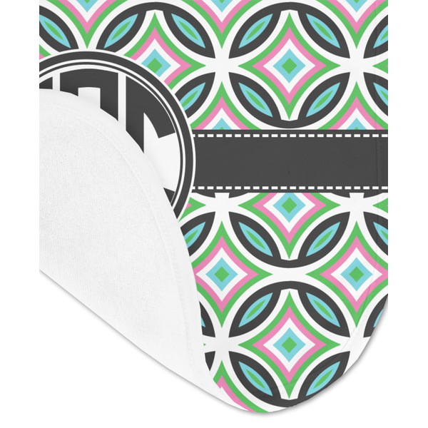 Geometric Circles Baby Bib - AFT detail