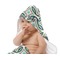 Geometric Circles Baby Hooded Towel on Child