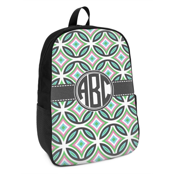 Custom Geometric Circles Kids Backpack (Personalized)