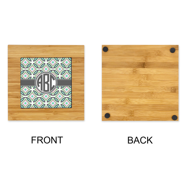 Geometric Circles Bamboo Trivet with 6" Tile - APPROVAL