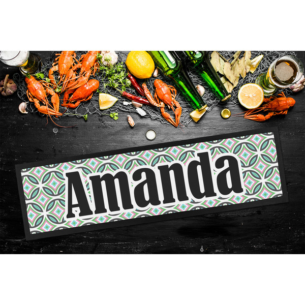 Geometric Circles Bar Mat - Large - LIFESTYLE