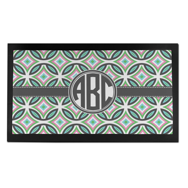 Geometric Circles Bar Mat - Small - FRONT