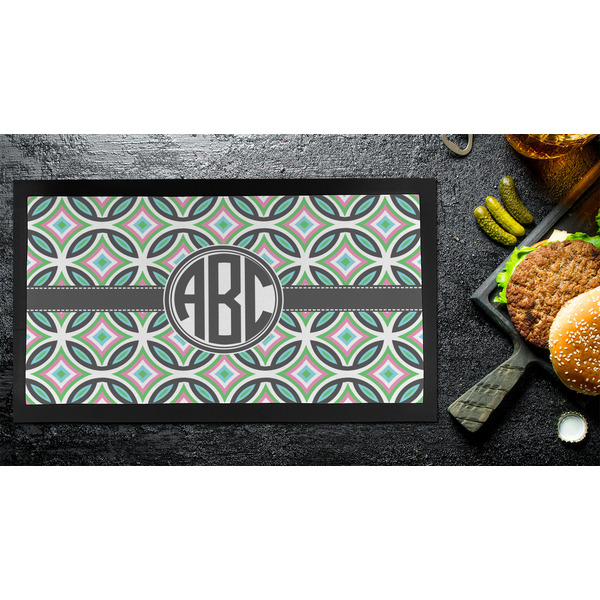 Geometric Circles Bar Mat - Small - LIFESTYLE