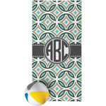 Geometric Circles Beach Towel (Personalized)