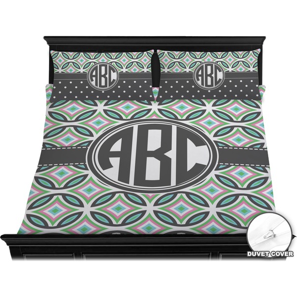 Geometric Circles Bedding Set (King) - Duvet