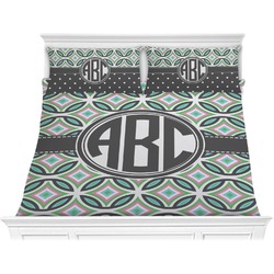 Geometric Circles Comforter Set - King (Personalized)