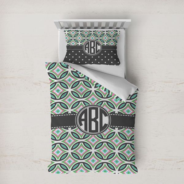 Custom Geometric Circles Duvet Cover Set - Twin XL (Personalized)