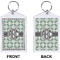 Geometric Circles Bling Keychain (Front + Back)