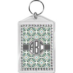 Geometric Circles Bling Keychain (Personalized)