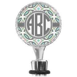 Geometric Circles Wine Bottle Stopper (Personalized)