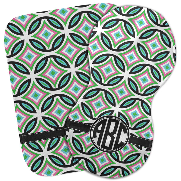 Custom Geometric Circles Burp Cloth (Personalized)