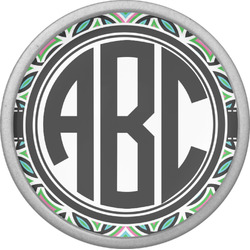 Geometric Circles Cabinet Knob (Silver) (Personalized)