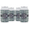 Geometric Circles Can Cooler (12 oz) - Set of 4 w/ Monogram