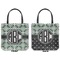 Geometric Circles Canvas Tote - Front and Back