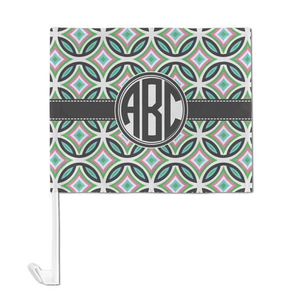 Geometric Circles Car Flag - Large - FRONT