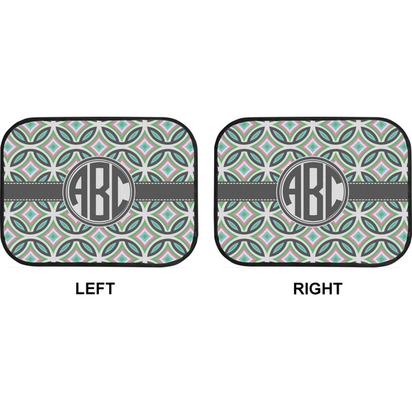 Geometric Circles Car Floor Mats (Back Seat) (Approval)