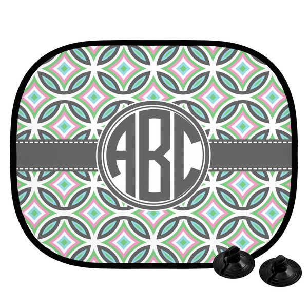Custom Geometric Circles Car Side Window Sun Shade (Personalized)