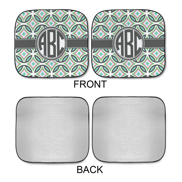 Geometric Circles Car Sun Shades - APPROVAL