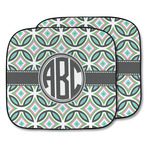 Geometric Circles Car Sun Shade - Two Piece (Personalized)