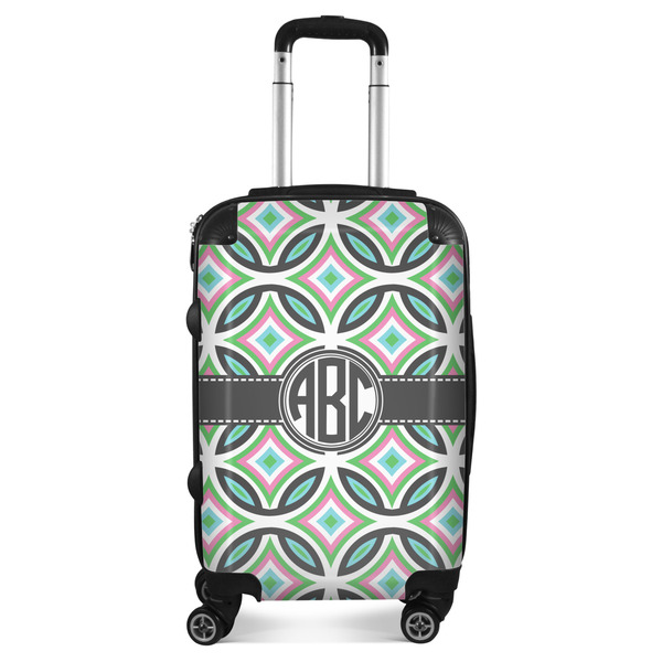 Custom Geometric Circles Suitcase - 20" Carry On (Personalized)