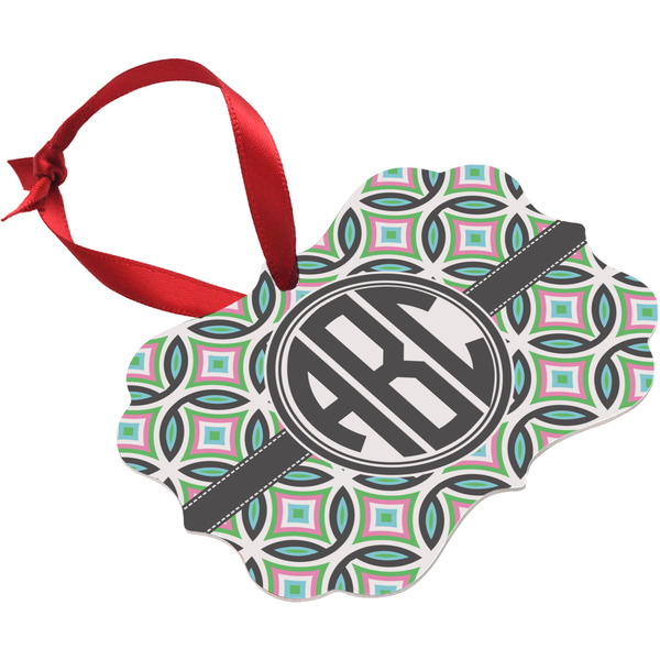 Geometric Circles Christmas Ornament