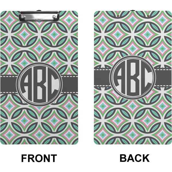 Geometric Circles Clipboard (Legal) (Front + Back)