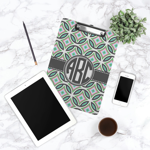 Geometric Circles Clipboard - Lifestyle Photo