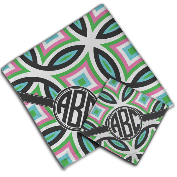 Geometric Circles Cloth Napkins - Personalized Lunch & Dinner (PARENT MAIN)