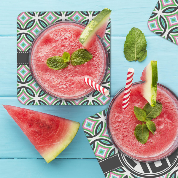 Geometric Circles Coaster Set - LIFESTYLE