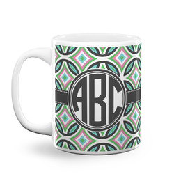 Geometric Circles Coffee Mug (Personalized)