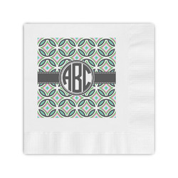 Geometric Circles Coined Cocktail Napkins (Personalized)