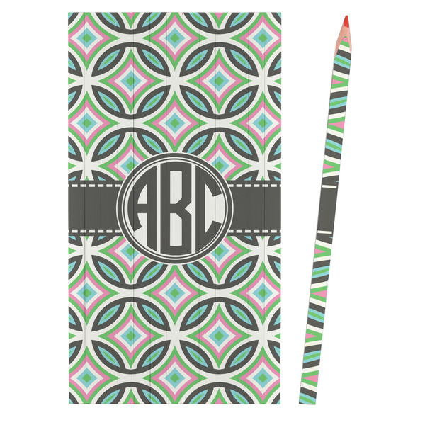 Geometric Circles Colored Pencils - Front View