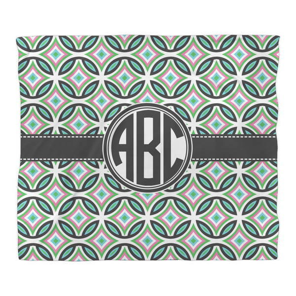 Geometric Circles Comforter - King - Front