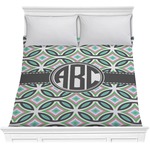 Geometric Circles Comforter - Full / Queen (Personalized)
