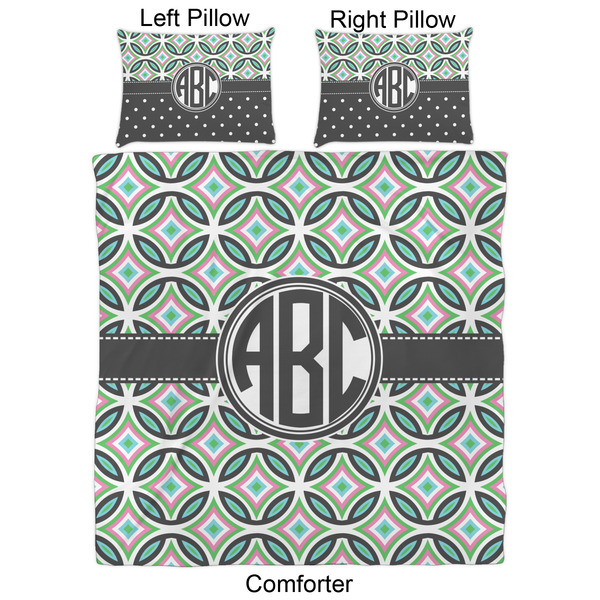 Geometric Circles Comforter Set - Queen - Approval