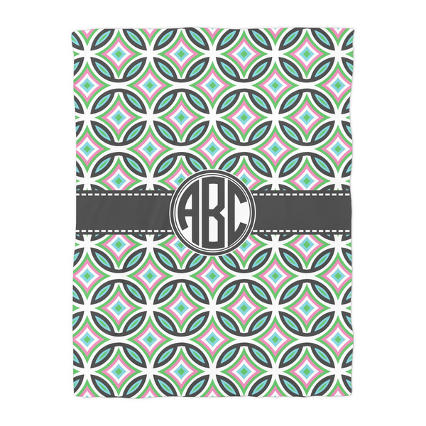 Geometric Circles Comforter - Twin - Front