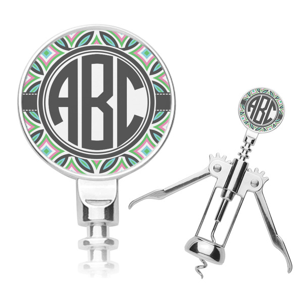 Custom Geometric Circles Corkscrew (Personalized)