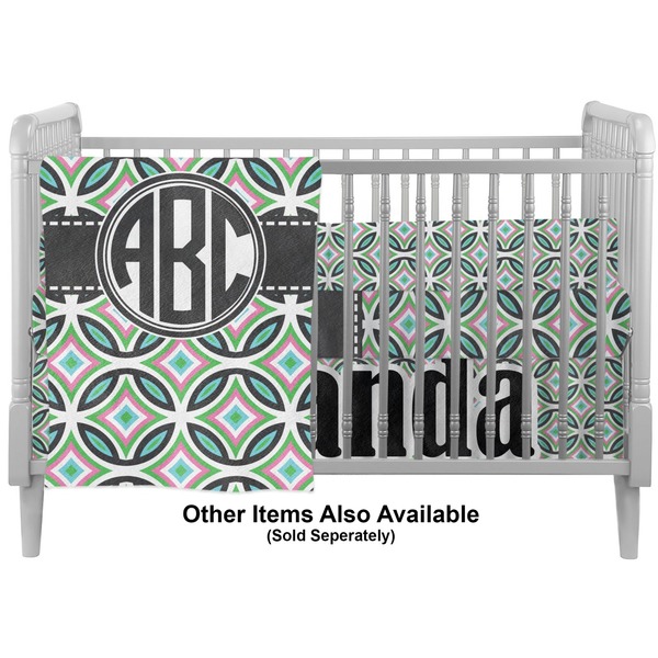 Geometric Circles Crib - Profile Sold Seperately