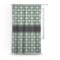 Geometric Circles Curtain With Window and Rod